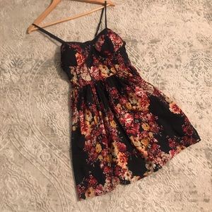 Navy Floral Summer Dress